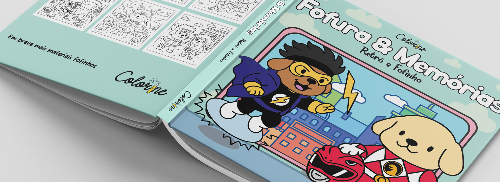 capa de um Livro de colorir nostálgico dos anos 90